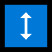 Émoji ↕️ Flèche Haut Bas sur Microsoft Windows 11.