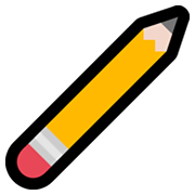 ✐ Emoji Bleistift nach oben-rechts Microsoft Windows 11.