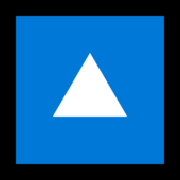 Émoji 🔼 Petit Triangle Haut sur Microsoft Windows 11.