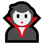 🧛 Emoji Vampiro na Microsoft Windows 11.
