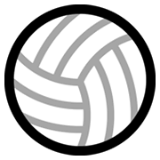 🏐 Emoji Voleibol en Microsoft Windows 11.