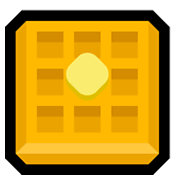 Emoji 🧇 Waffle su Microsoft Windows 11.