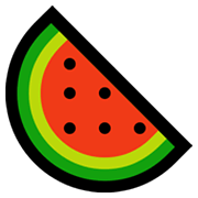 Émoji 🍉 Pastèque sur Microsoft Windows 11.