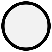 Emoji ⚪ Cerchio Bianco su Microsoft Windows 11.