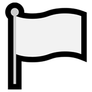 🏳️ Emoji Bandera Blanca en Microsoft Windows 11.