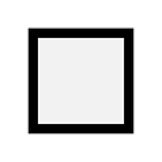 Emoji ⬜ Quadrato Bianco Grande su Microsoft Windows 11.