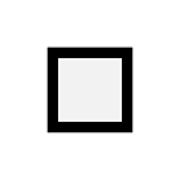 ◻️ Emoji Quadrado Branco Médio na Microsoft Windows 11.
