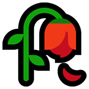 Emoji 🥀 Fiore Appassito su Microsoft Windows 11.