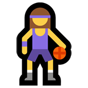 ⛹️‍♀️ Emoji Frau mit Ball Microsoft Windows 11.