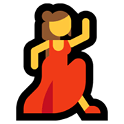 💃 Emoji Mujer Bailando en Microsoft Windows 11.