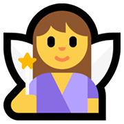 Emoji 🧚‍♀️ Fata Donna su Microsoft Windows 11.