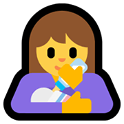 👩‍🍼 Emoji Mujer Que Alimenta Al Bebé en Microsoft Windows 11.