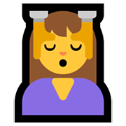 💆‍♀️ Emoji Mulher Recebendo Massagem Facial na Microsoft Windows 11.