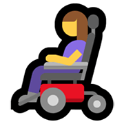 👩‍🦼 Emoji Mulher Em Cadeira De Rodas Motorizada na Microsoft Windows 11.