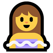 Emoji 🧖‍♀️ Donna In Sauna su Microsoft Windows 11.