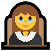 👩‍⚖️ Emoji Juíza na Microsoft Windows 11.