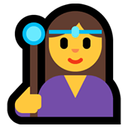 Emoji 🧙‍♀️ Maga su Microsoft Windows 11.