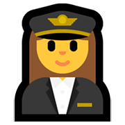 👩‍✈️ Emoji Piloto De Avião Mulher na Microsoft Windows 11.