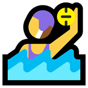 Émoji 🤽‍♀️ Joueuse De Water-polo sur Microsoft Windows 11.