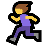 🏃‍♀️ Emoji Mujer Corriendo en Microsoft Windows 11.