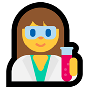 Emoji 👩‍🔬 Scienziata su Microsoft Windows 11.