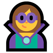 🦹‍♀️ Emoji weiblicher Bösewicht Microsoft Windows 11.