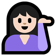 💁🏻‍♀️ Emoji Empleada De Mostrador De Información: Tono De Piel Claro en Microsoft Windows 11.