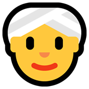 👳‍♀️ Emoji Mulher Com Turbante na Microsoft Windows 11.