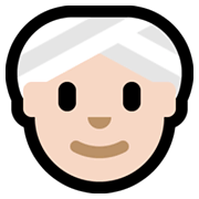 👳🏻‍♀️ Emoji Mujer Con Turbante: Tono De Piel Claro en Microsoft Windows 11.