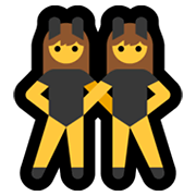 Emoji 👯‍♀️ Donne Con Orecchie Da Coniglio su Microsoft Windows 11.