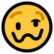 Emoji 🥴 Faccina Stordita su Microsoft Windows 11.