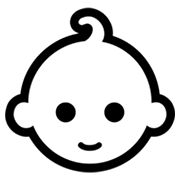 👶 Emoji Bebé en Microsoft Windows 8.0.
