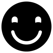 ☻ Emoji Rosto sorridente preto na Microsoft Windows 8.0.