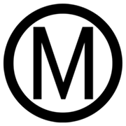 Ⓜ️ Emoji Buchstabe „M“ in Kreis Microsoft Windows 8.0.