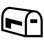 Emoji 📪 Cassetta Postale Chiusa Bandierina Abbassata su Microsoft Windows 8.0.