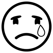 😢 Emoji Cara Llorando en Microsoft Windows 8.0.