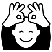 🙆 Emoji Person mit Händen auf dem Kopf Microsoft Windows 8.0.