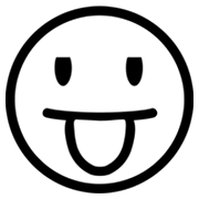 😛 Emoji Rosto Mostrando A Língua na Microsoft Windows 8.0.
