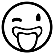 😜 Emoji Rosto Piscando E Com Língua Para Fora na Microsoft Windows 8.0.