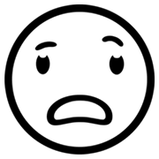 😨 Emoji ängstliches Gesicht Microsoft Windows 8.0.