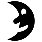 🌛 Emoji Luna De Cuarto Creciente Con Cara en Microsoft Windows 8.0.