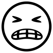 😬 Emoji Rosto Expressando Desagrado na Microsoft Windows 8.0.