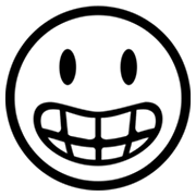Emoji 😀 Faccina Con Un Gran Sorriso su Microsoft Windows 8.0.