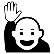 Emoji 🙋 Persona Con Mano Alzata su Microsoft Windows 8.0.