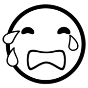 😭 Emoji Cara Llorando Fuerte en Microsoft Windows 8.0.