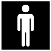 🚹 Emoji Banheiro Masculino na Microsoft Windows 8.0.