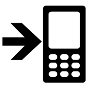 Emoji 📲 Telefono Cellulare Con Freccia su Microsoft Windows 8.0.