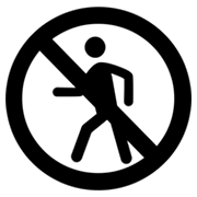 🚷 Emoji Prohibido El Paso De Peatones en Microsoft Windows 8.0.