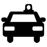 🚔 Emoji Vorderansicht Polizeiwagen Microsoft Windows 8.0.