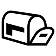 Émoji 📭 Boîte Aux Lettres Ouverte Drapeau Baissé sur Microsoft Windows 8.0.